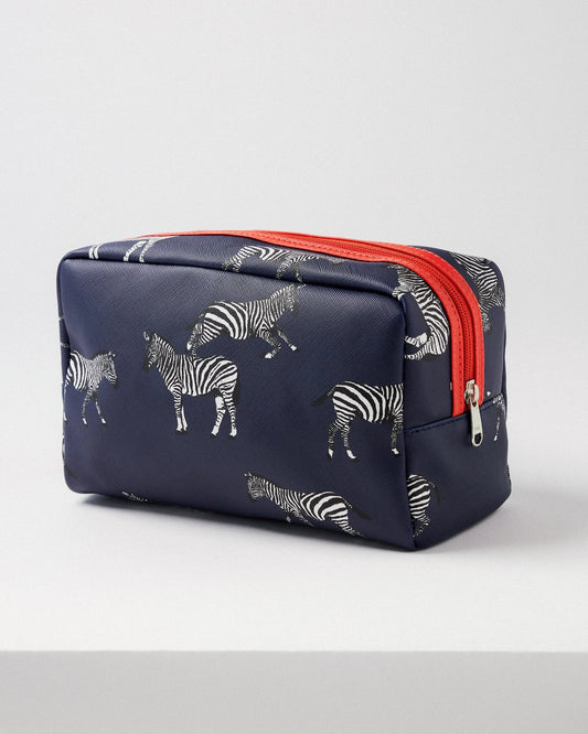 Zebra Print Cosmetic Bag