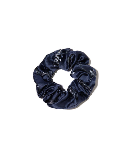 Satin Navy Zebra Print Pillow Case, Hair Scrunchie, Headband, Eye Mask, & Pouch