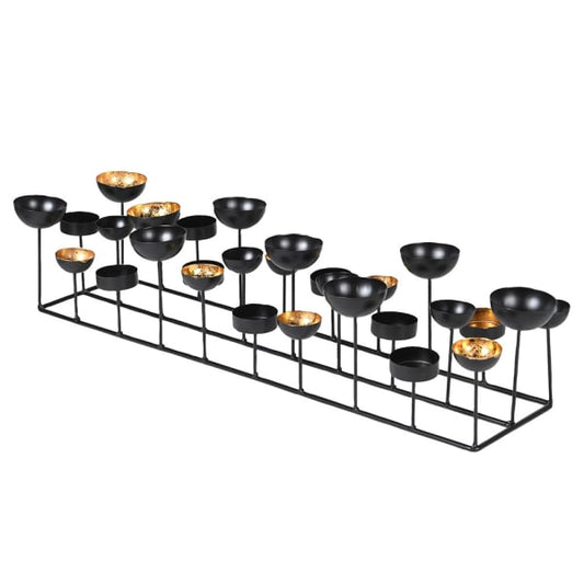 Black and Gold Multi Level Candle Holder