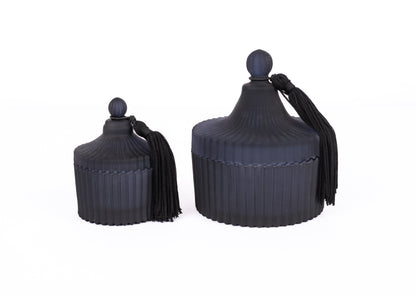 Set of Black Tassel Candles