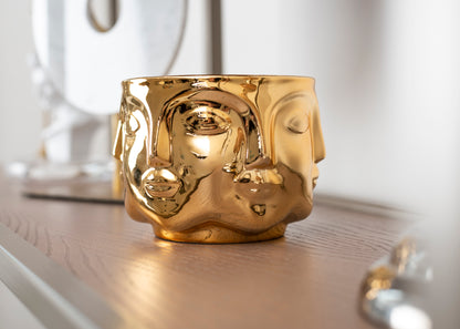 Golden Multi Face Bowl